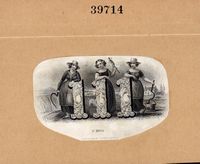 Rawdon, Wright, Hatch & Edison Engraving - 3 Farm Maidens